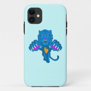 title_seo2 Corey Tiger 80s Neon Tigre Saltando (Azul)