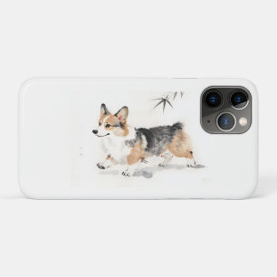Funda Para iPhone 11 Pro Corgi Acuarela – Arte de Perro Caprichoso con Tint