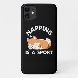 Funda Para iPhone 11 Corgi Divertido Durmiendo Es un Deporte Amante de