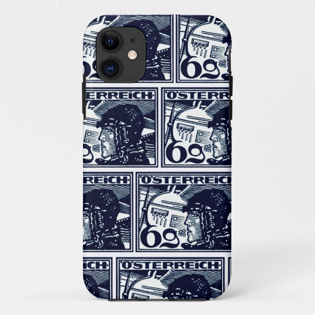 Funda De Case-Mate Para iPhone Correo aéreo austriaco de 1925 (Reverso)