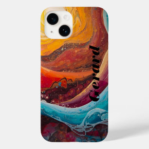 Funda Para iPhone 14 De Case-Mate Corrientes de Ablaze - Impresión dinámica de arte