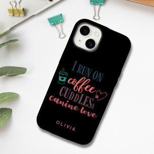 Funda Para iPhone 14 De Case-Mate Corro con Café Mimos Amor Canino Coral Teal