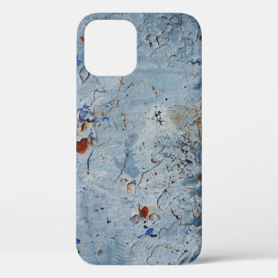 Funda Para iPhone 12 Corrode de la Fuente Azul de Hierro Viejo