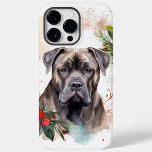 Funda Para iPhone 14 Pro Max De Case-Mate Corso de Caña Corona de Navidad Cachorro Festivo