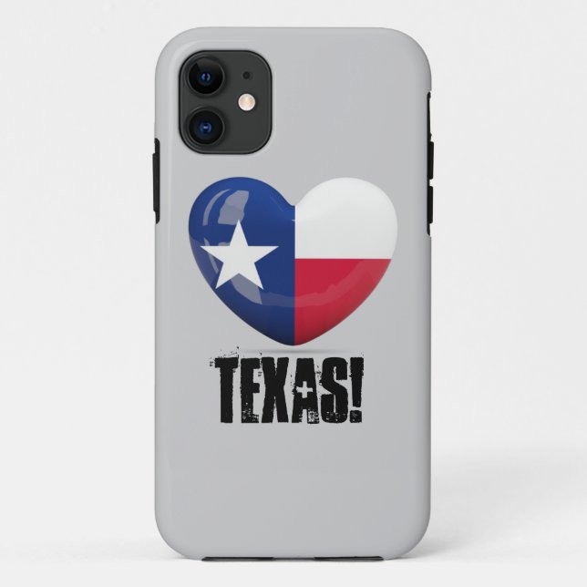 Funda De Case-Mate Para iPhone Corte de Bandera de Texas (Reverso)