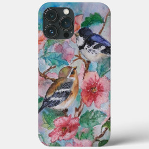 Funda Para iPhone 13 Pro Max Cortejo - Cute Sparrows - Pintura de acuarela