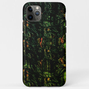 Funda Para iPhone 11 Pro Max Corteza de árbol bajo vidrio verde martillo