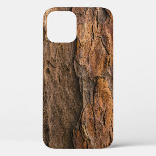 Funda Para iPhone 12 Corteza de árbol marrón en fotografía de closet