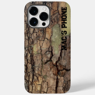 Funda Para iPhone 14 Pro Max De Case-Mate Corteza de árbol rústica, patrón natural al aire l