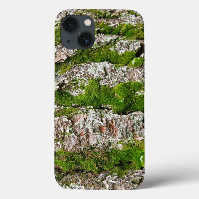 Funda De Case-Mate Para iPhone Corteza de pino con musgo (Reverso)