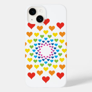 Funda Para iPhone 14 De Case-Mate Cortos corazones coloridos