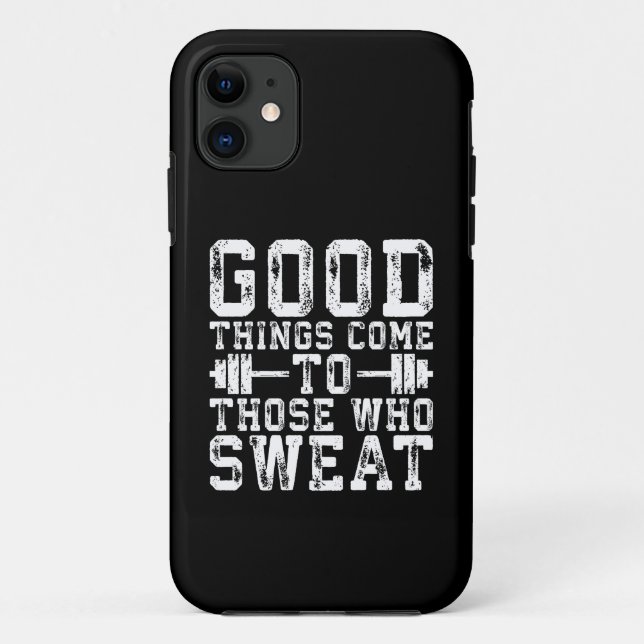 Funda De Case-Mate Para iPhone Cosas Buenas Llegan A Los Que Sudan - Inspiración (Reverso)