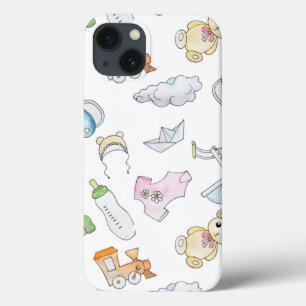 Funda Para iPhone 13 Cosas de bebé divertidas
