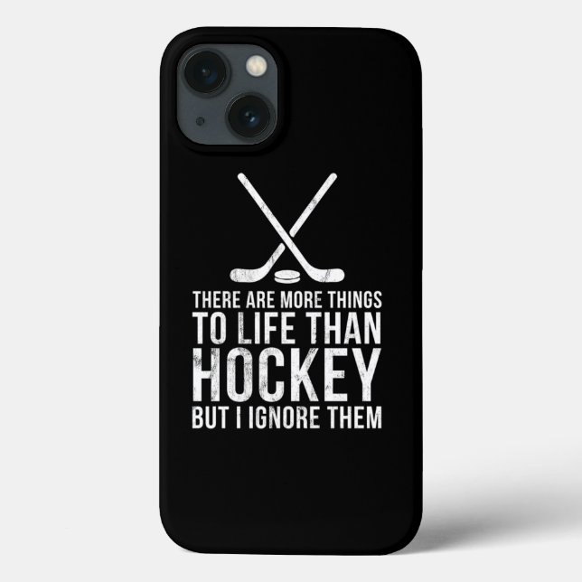 Funda De Case-Mate Para iPhone Cosas divertidas de hockey Divertidas Más Graciosa (Reverso)