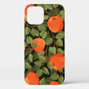 Funda Para iPhone 12 Cosecha de Apple: Verde deja vintage