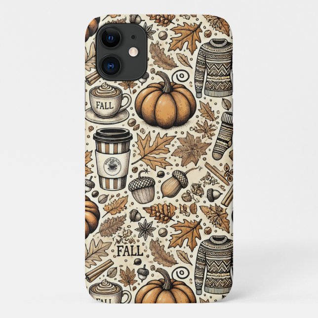 Funda De Case-Mate Para iPhone Cosecha de otoño (Reverso)