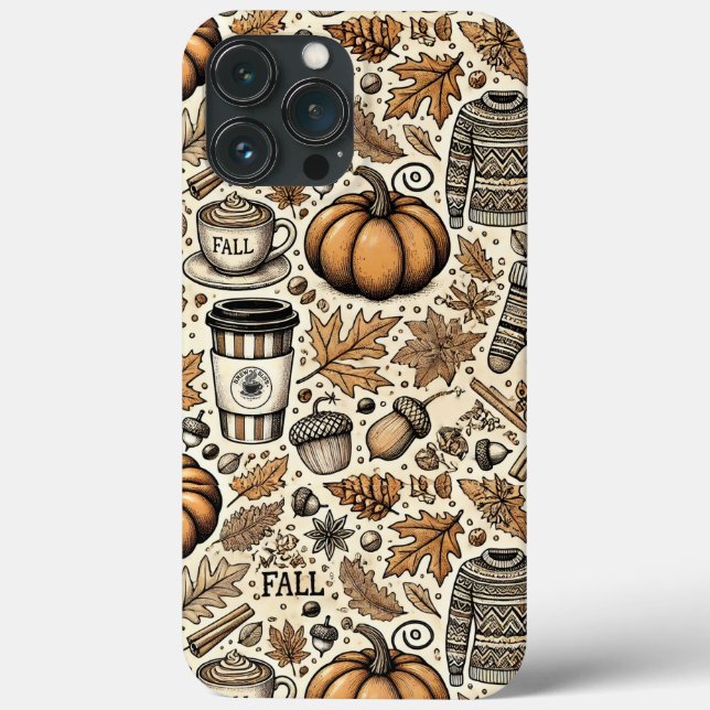 Funda De Case-Mate Para iPhone Cosecha de otoño (Reverso )