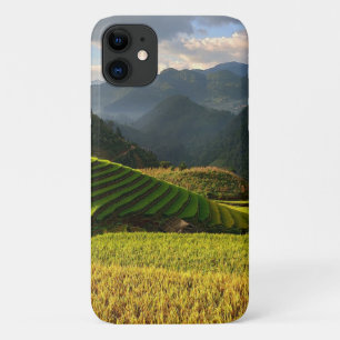 Funda Para iPhone 11 cosecha de plantas en montañas con cielo nublado