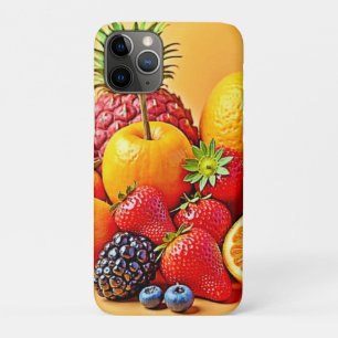 Funda Para iPhone 11 Pro Cosecha Fresca: Diseño de Cosecha de Frutas Vibran