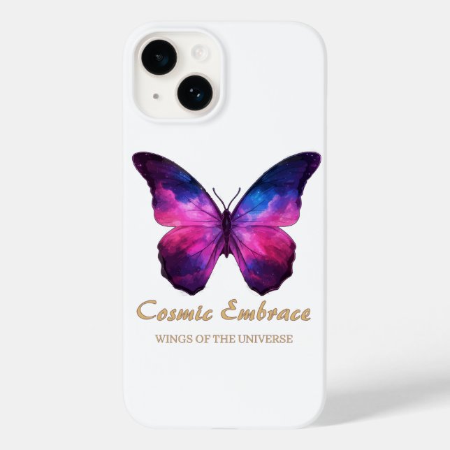 Funda De Case-Mate Para iPhone Cosmic Butterfly Galaxy Wings (Reverso )