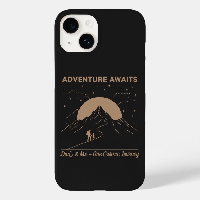 Funda De Case-Mate Para iPhone Cosmic Dad & Me Adventure (Reverso )