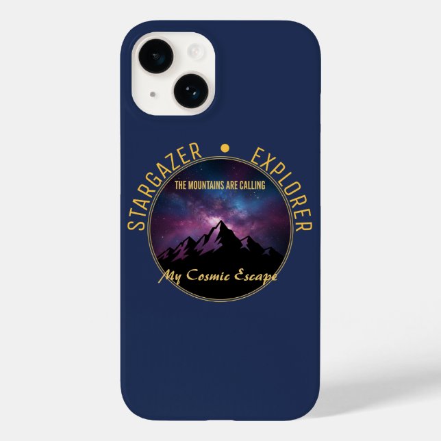 Funda De Case-Mate Para iPhone Cosmic Mountain Calling case (Reverso )