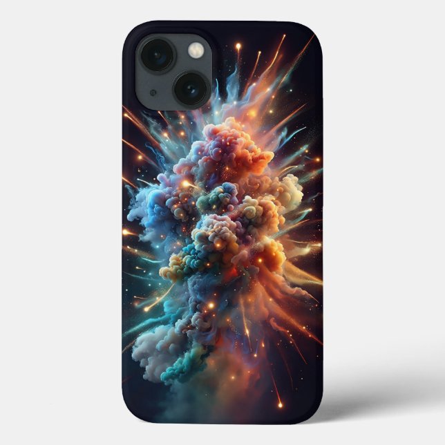 Funda De Case-Mate Para iPhone Cosmic Nebula Cloud Explosion Phone Case - Vibrant (Reverso)