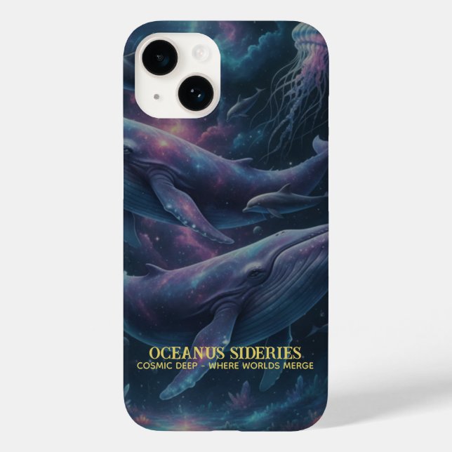 Funda De Case-Mate Para iPhone Cosmic Whale Galaxy Ocean (Reverso )