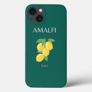 Funda Para iPhone 13 Costa Amalfitana, Italia, Arte de Viajes, Retro, V