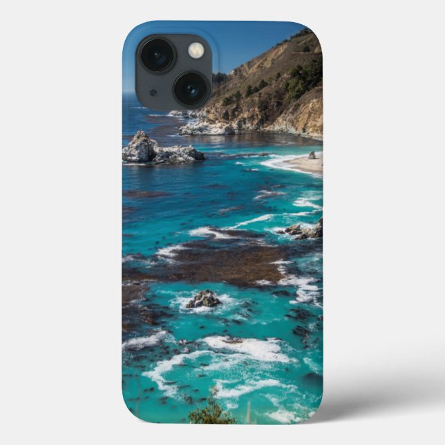 Funda De Case-Mate Para iPhone Costa Big Sur, Costa Oeste, Costa del Pacífico (Reverso)