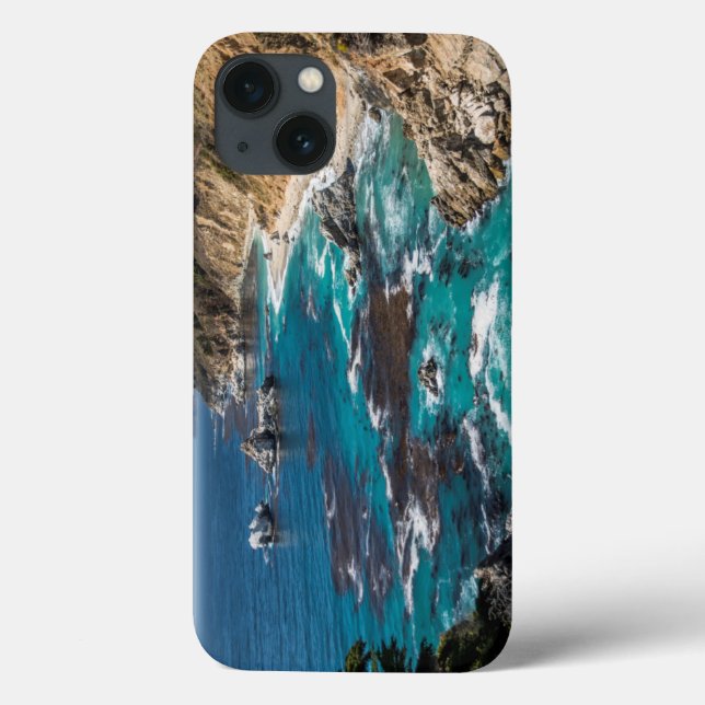 Funda De Case-Mate Para iPhone Costa Big Sur, Costa Oeste, Costa del Pacífico (Reverso)