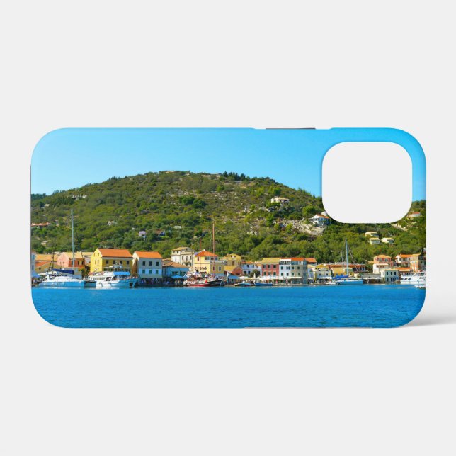 Funda De Case-Mate Para iPhone Costa del puerto de Antipaxos (Reverso (Horizontal))