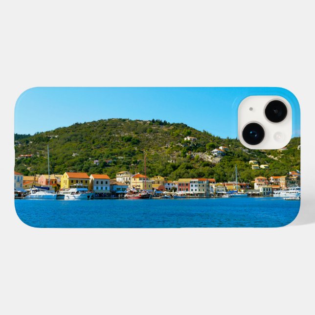 Funda De Case-Mate Para iPhone Costa del puerto de Antipaxos (Reverso  (Hotizontal))