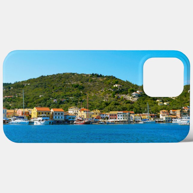 Funda De Case-Mate Para iPhone Costa del puerto de Antipaxos (Reverso  (Horizontal))