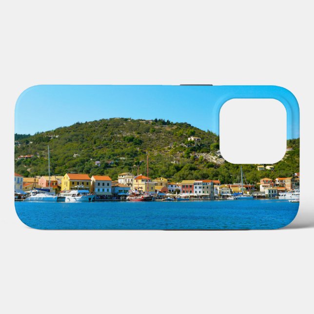 Funda De Case-Mate Para iPhone Costa del puerto de Antipaxos (Reverso (Horizontal))