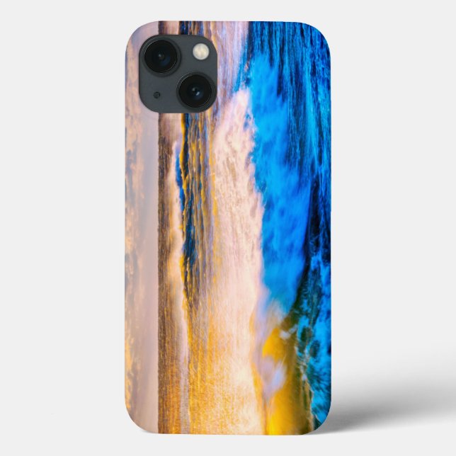 Funda De Case-Mate Para iPhone Costa escénica al amanecer (Reverso)
