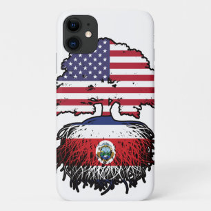 Funda Para iPhone 11 Costa Rica Costa Rica American USA Tree Roots