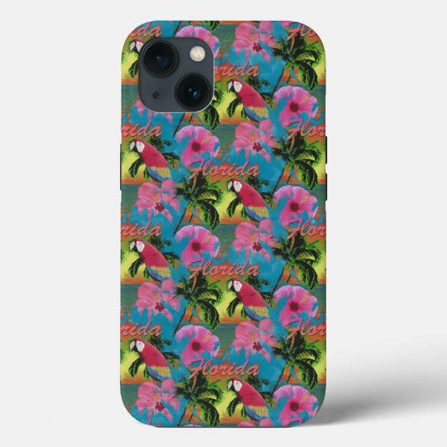 Funda De Case-Mate Para iPhone Costa Tropical de Verano Florida (Reverso )