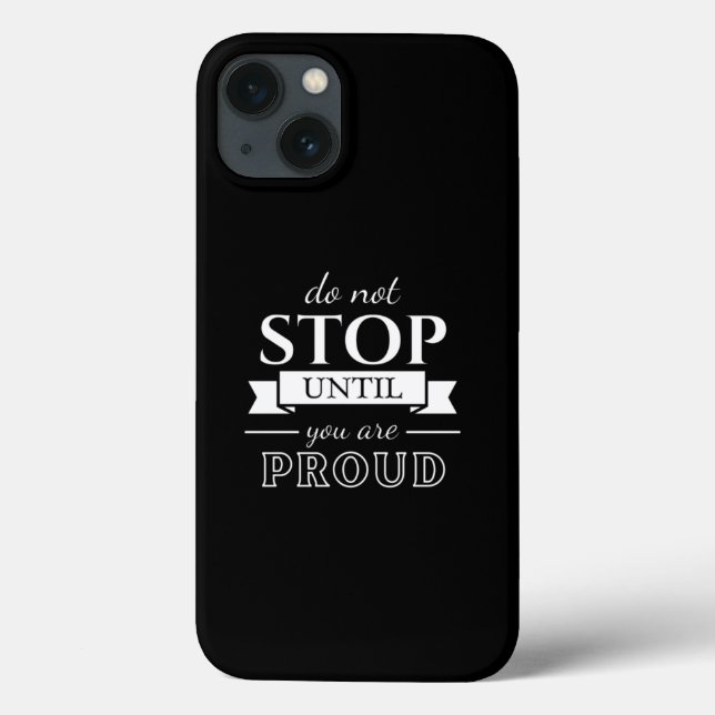 Funda De Case-Mate Para iPhone Cotización de motivación Texto elegante y positivo (Reverso)