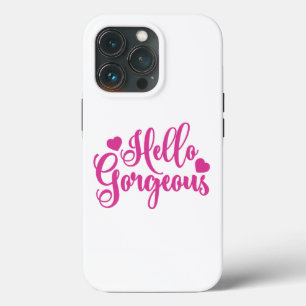Funda Para iPhone 13 Pro Cotización de Pink Hello