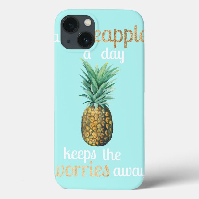 Funda De Case-Mate Para iPhone Cotización de vida de piña (Reverso)