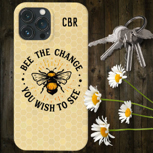 Funda Para iPhone 13 Pro Max Country Bee the Change Honeycomb