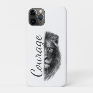 Funda Para iPhone 11 Pro Courage León Artístico Minimal-