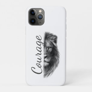Funda Para iPhone 11 Pro Courage León Artístico Minimal-