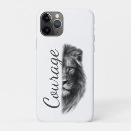 Funda Para iPhone 11 Pro Courage Lion Artistic Minimal-