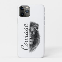 Funda Para iPhone 11 Pro Courage Lion Artistic Minimal-