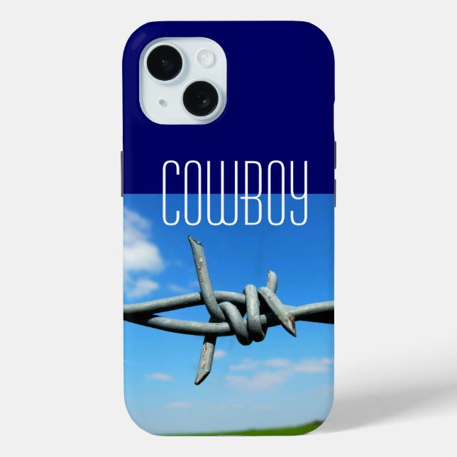 Funda De Case-Mate Para iPhone Cowboy Barbed-Wire Fence (Reverso )