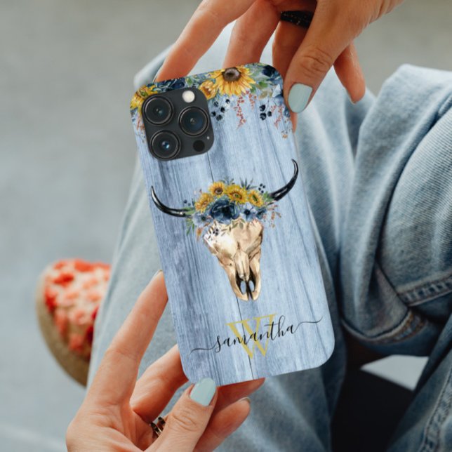 Funda De Case-Mate Para iPhone Cowboy Cowboy Cowboy Blue Sunflower (Subido por el creador)