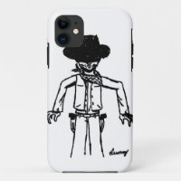 Cowboy Sketch iPhone 5 Funda