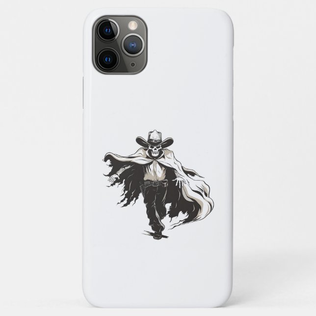 Funda De Case-Mate Para iPhone Cowboy Skull de Halloween (Reverso)